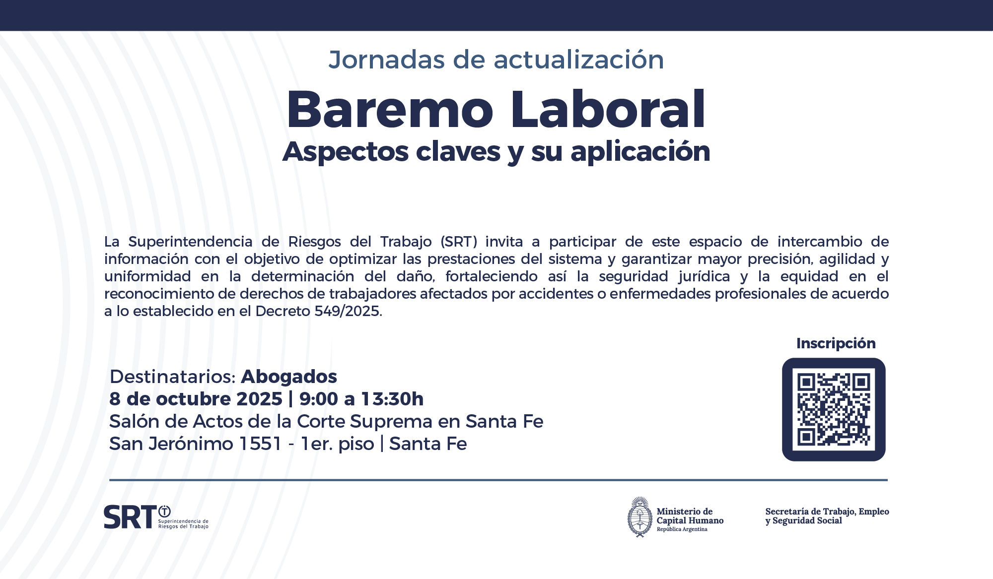 Jornadas de actualización: Baremo Laboral Aspectos y su aplicación - 08/10/2025